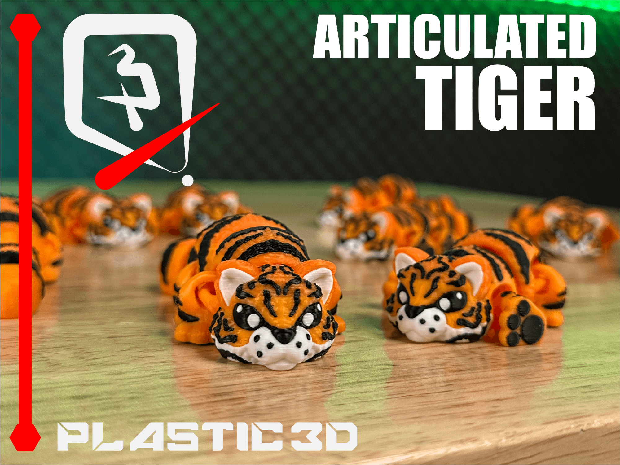 Articulated Tiger 3d model