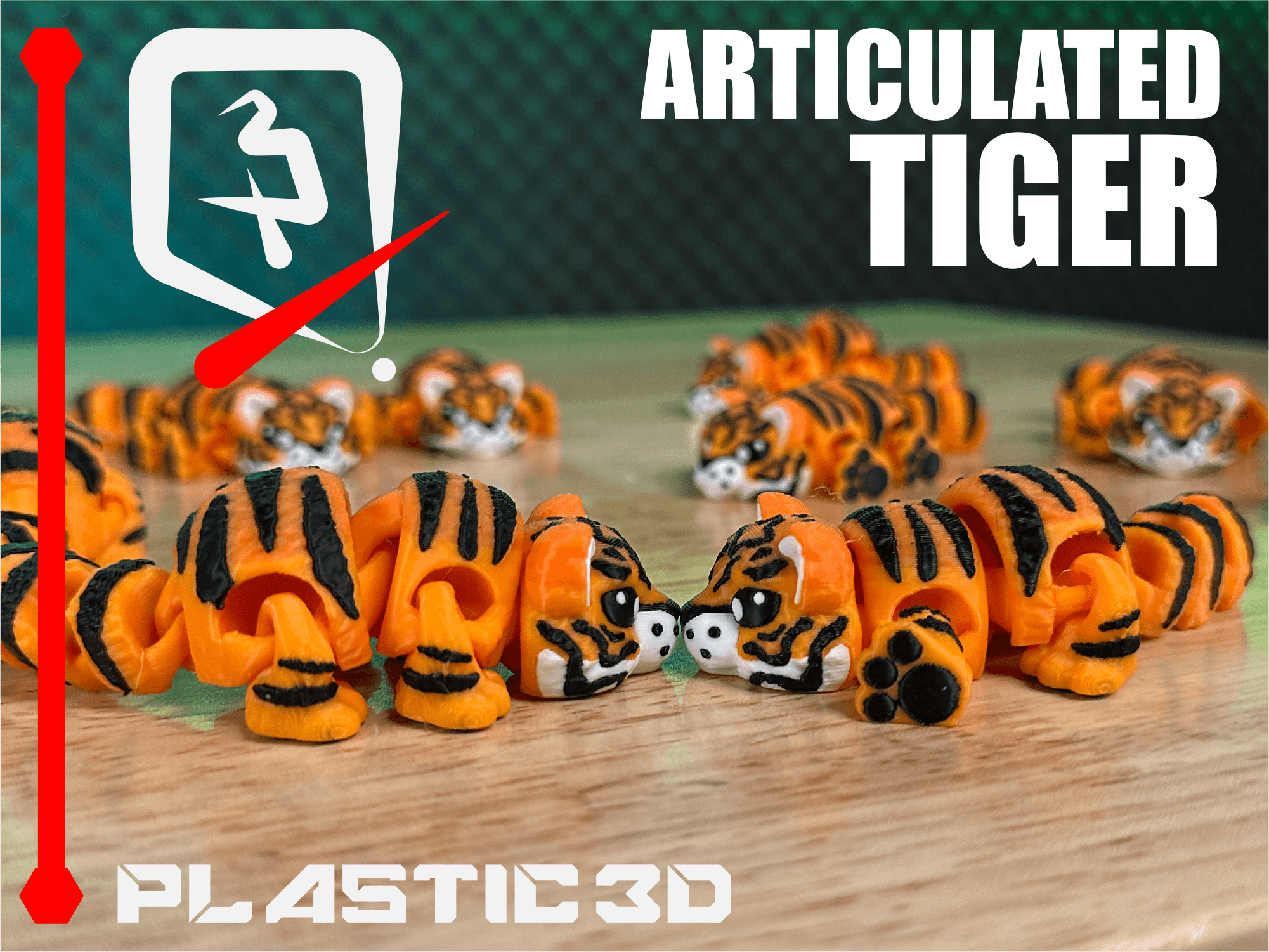 Articulated Tiger 3d model