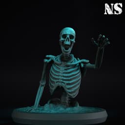 Rising Skeleton 01 3d model