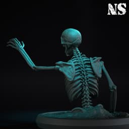 Rising Skeleton 01 3d model
