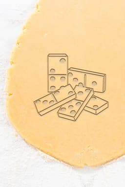Domino Cookie Cutter, Biscuit Cutter 3d model
