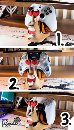 Anime Based Phone Snail - Universal Controller Stand 3d model