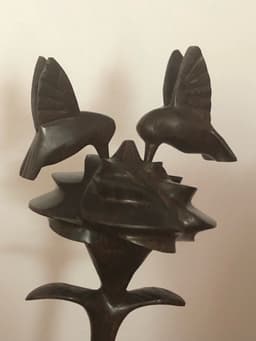 Rose with hummingbirds 3d model