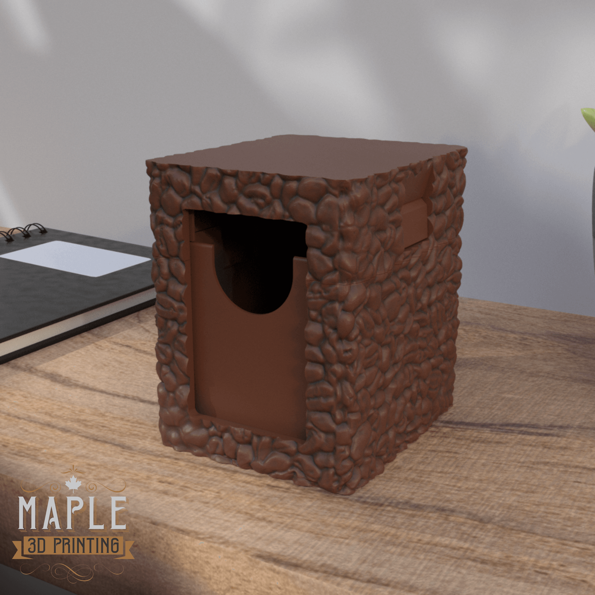 Snap Shut Deck Box - Coffee Beans 3d model