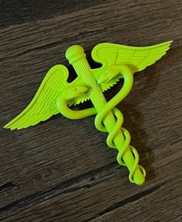 Caduceus 3D Printable Model | Medical Symbol STL 3d model