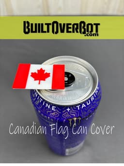 Canadian Flag Soda Can Cover 3d model