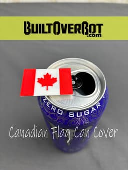 Canadian Flag Soda Can Cover 3d model