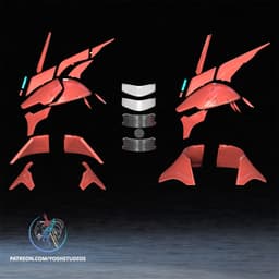 Mecha Villain MSN-04 Helmet 3MF File STL 3d model