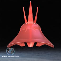 Mecha Villain MSN-04 Helmet 3MF File STL 3d model
