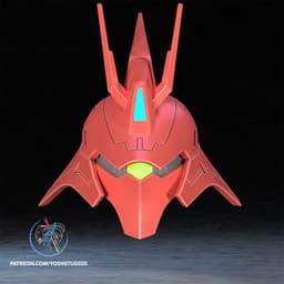 Mecha Villain MSN-04 Helmet 3MF File STL 3d model