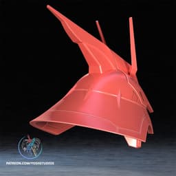 Mecha Villain MSN-04 Helmet 3MF File STL 3d model
