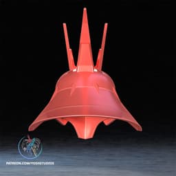 Mecha Villain MSN-04 Helmet 3MF File STL 3d model