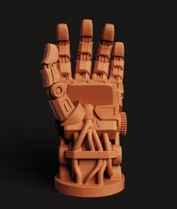 Robotic Hand Controller Stand | Mecha Gamer Holder 3d model