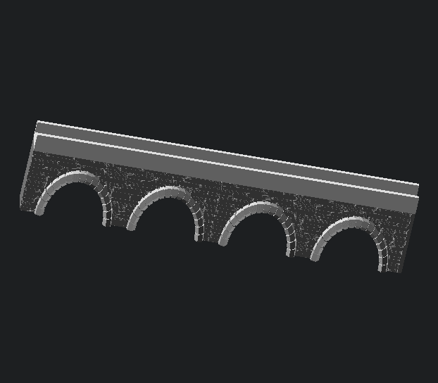 Stone Arch (Customizable) 3d model