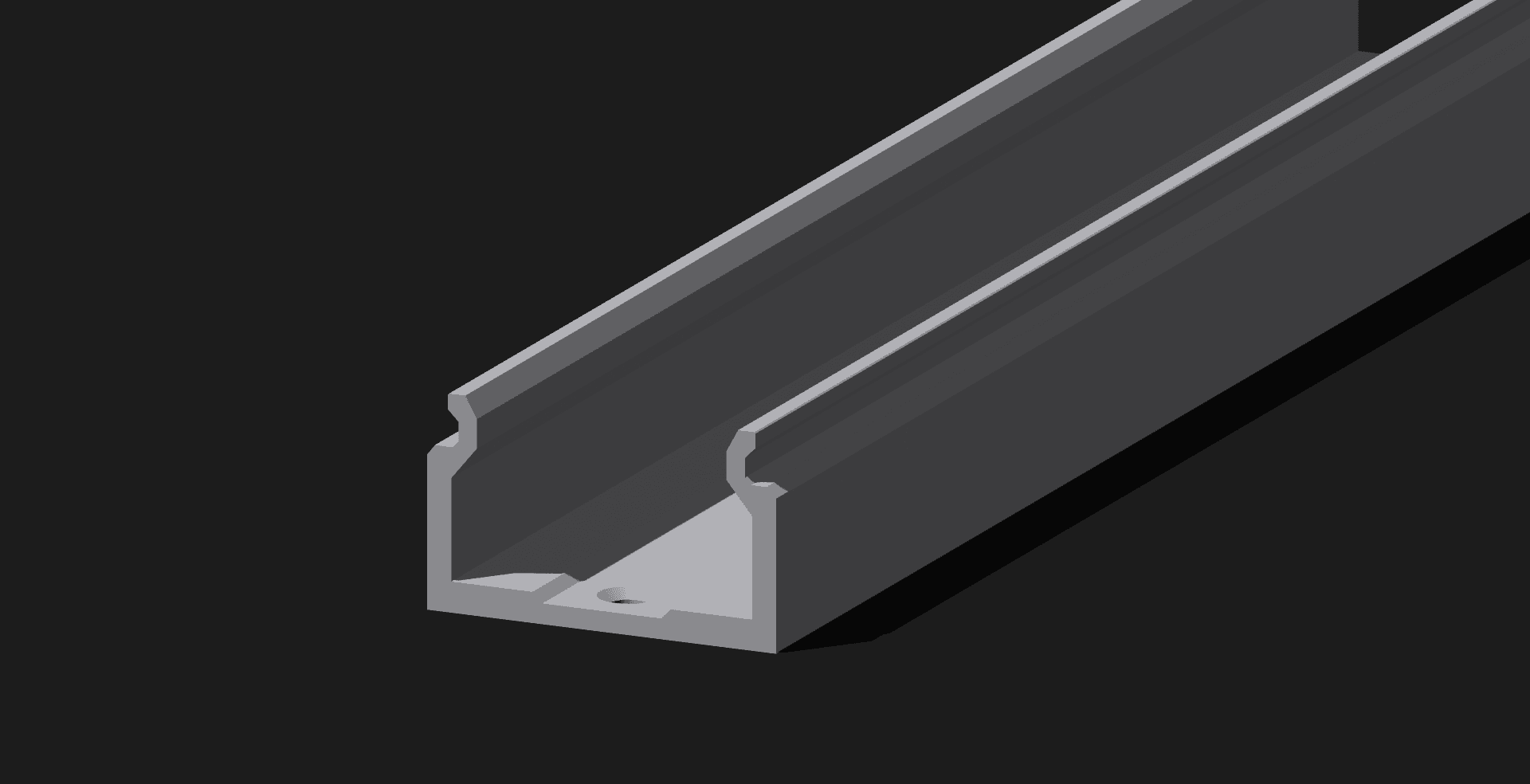 SnapGlow Modular LED Track System.3mf 3d model
