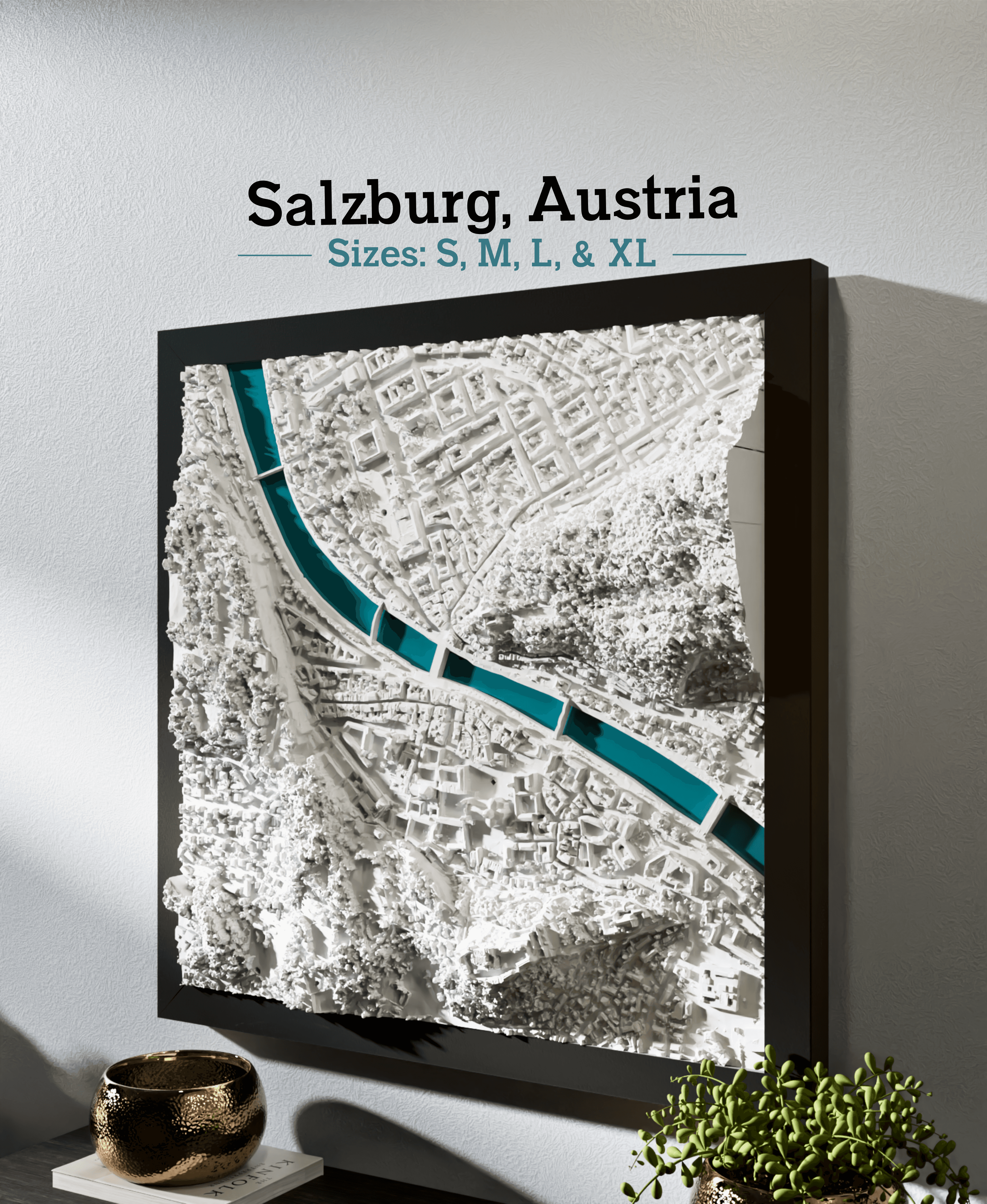 Salzburg, Austria - S, M, L & XL 3d model