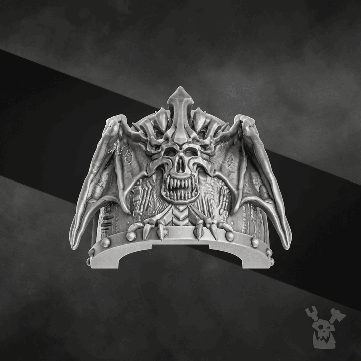 Winged Daemon Shoulder Pads 3d model