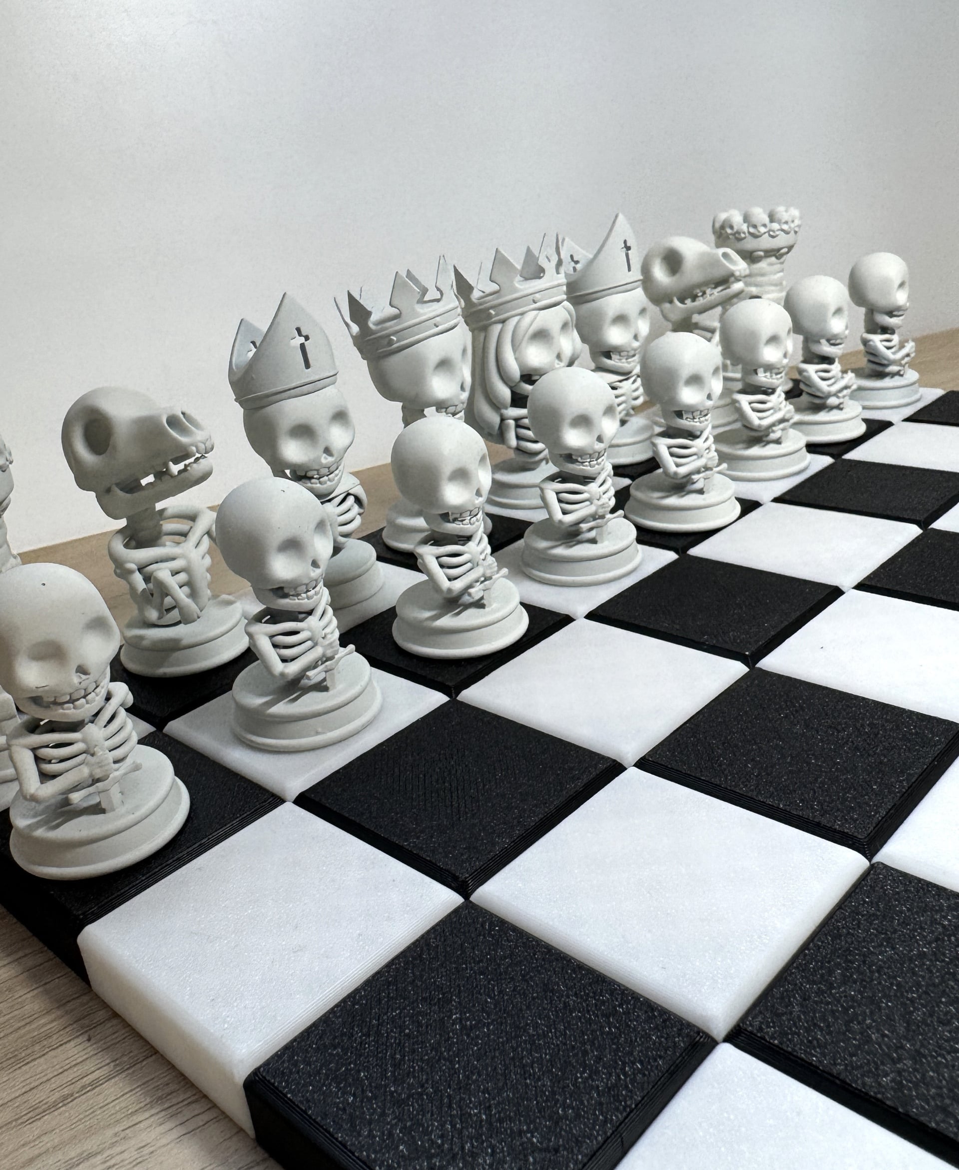 Skeleton Chess Set – Modular Board 3d model