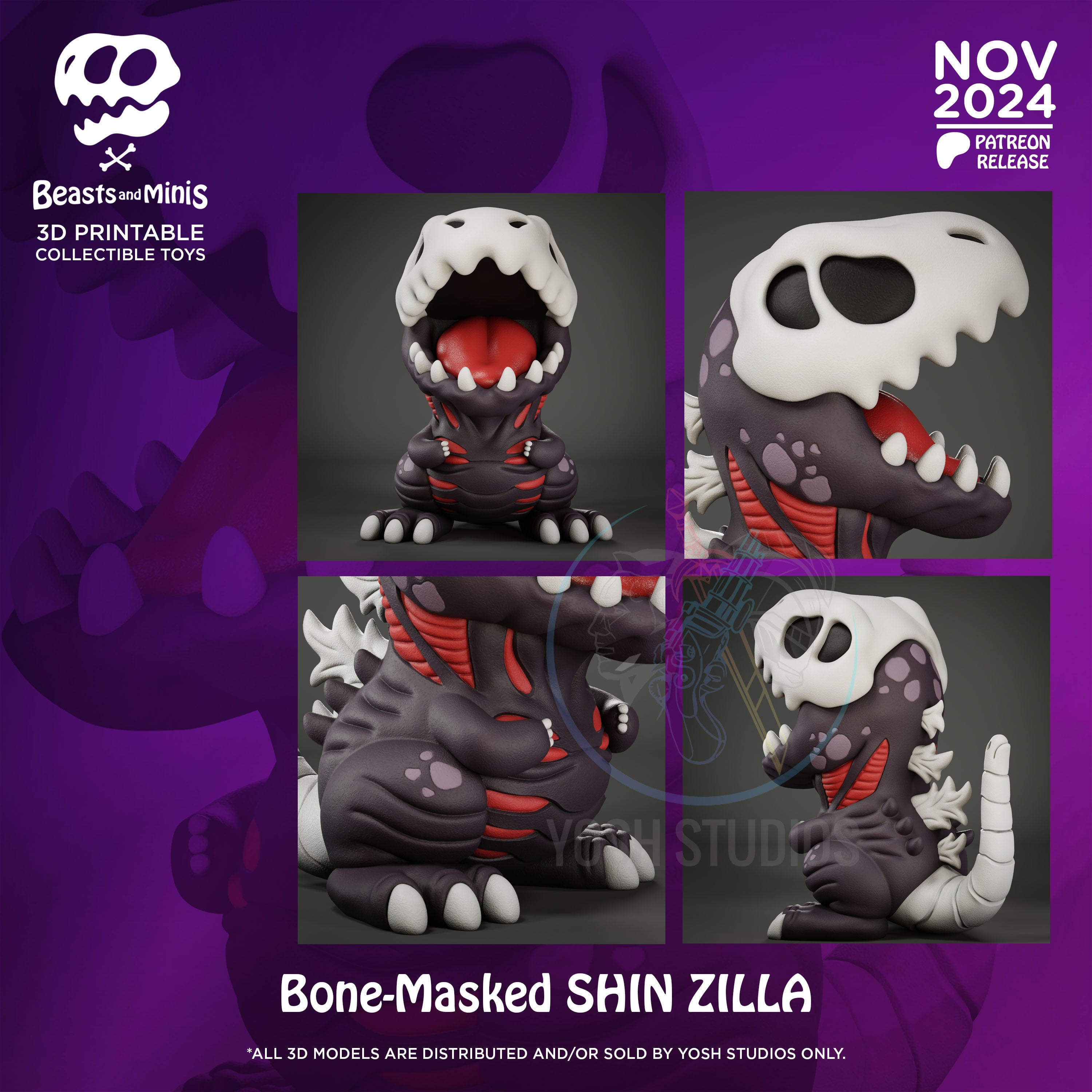 Shin ZIlla 3D Printer STL File 3d model