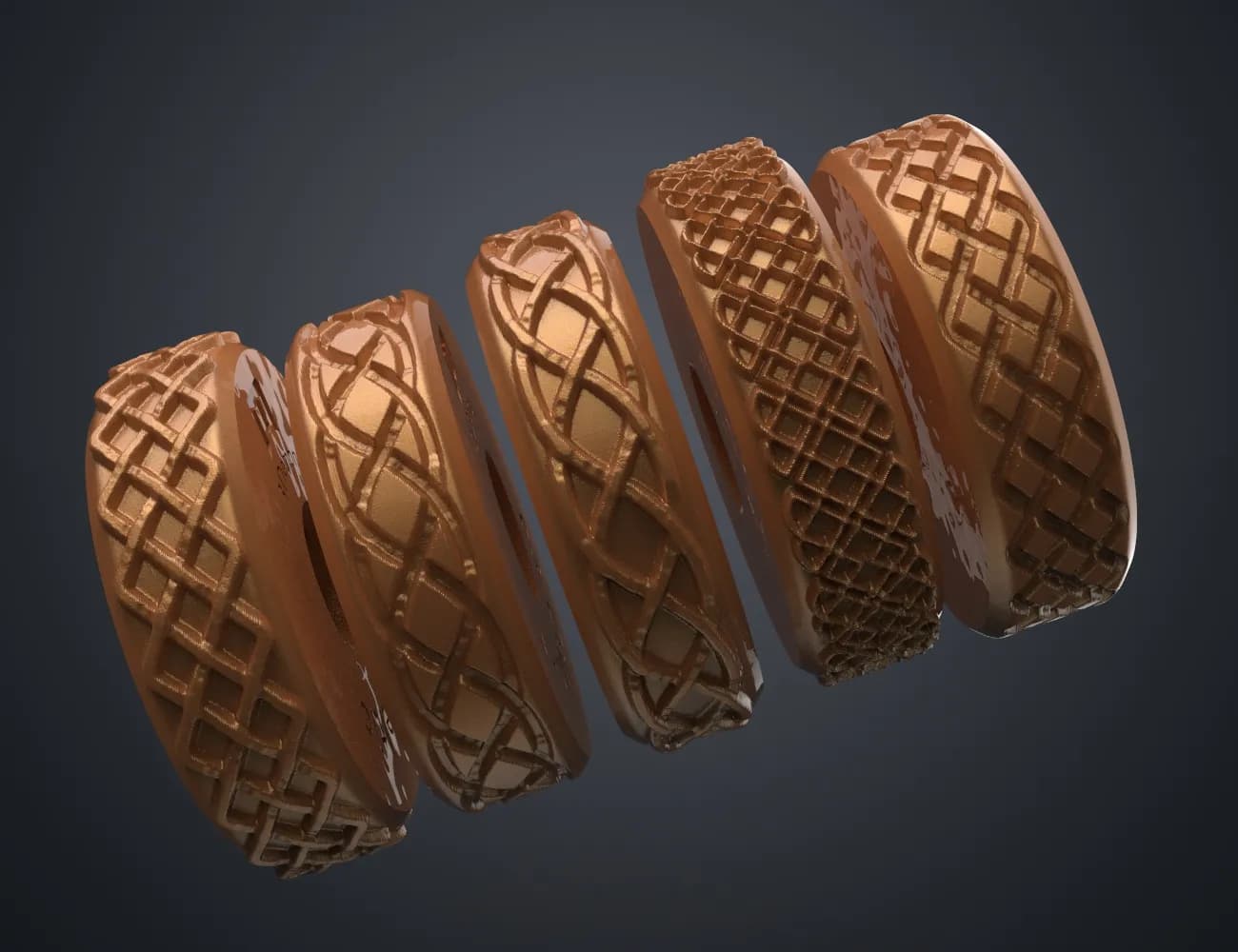 Stamp Wheels - Celtic Vol.01 (1-5) 3d model