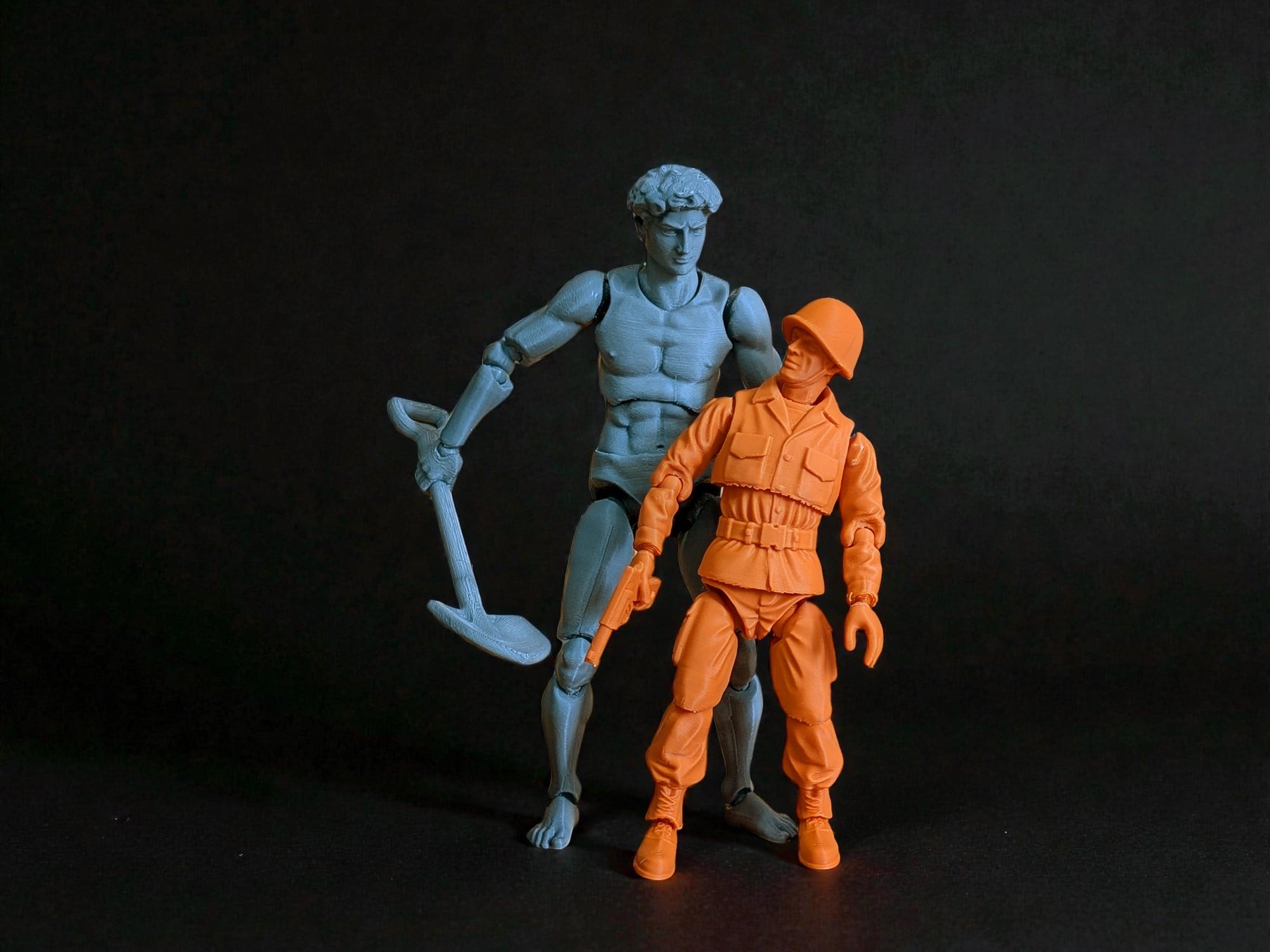 Jointed Army men 3d model