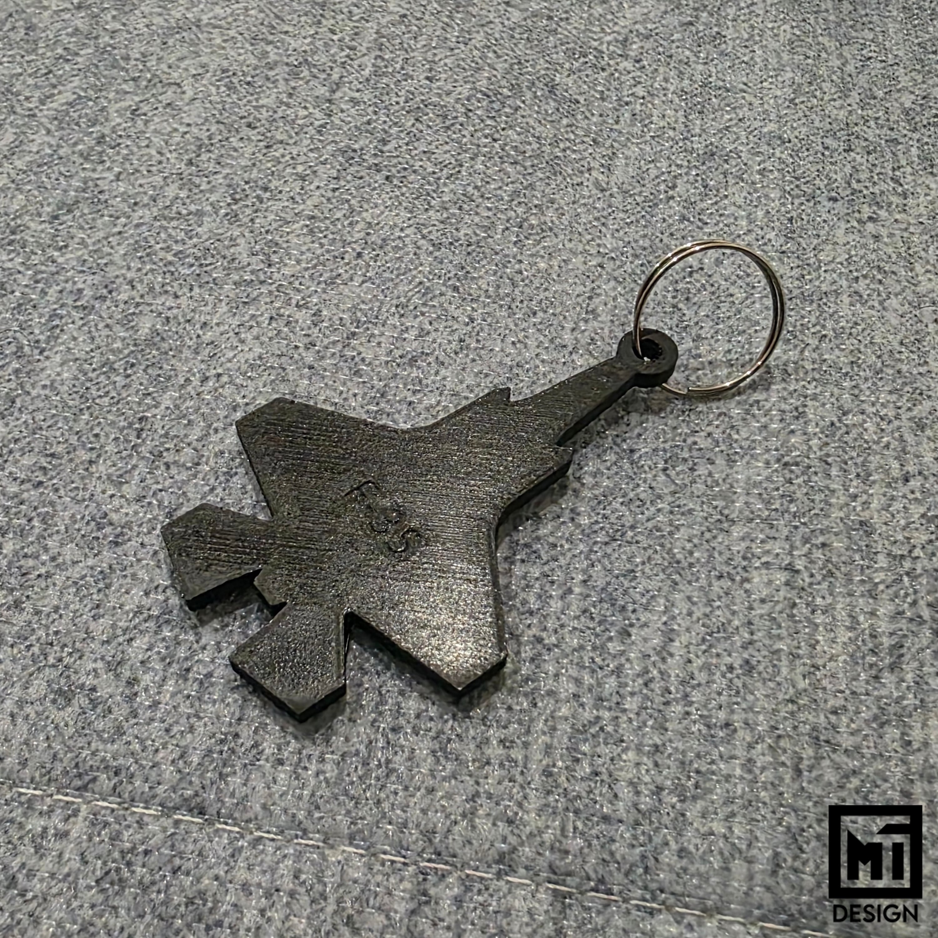 F-35 Lightning II Keychain Silhouette 3d model