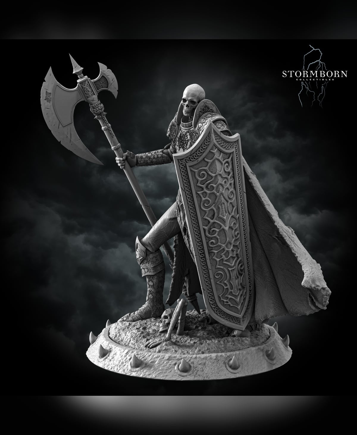(32mm) Skeleton Commander 3d model