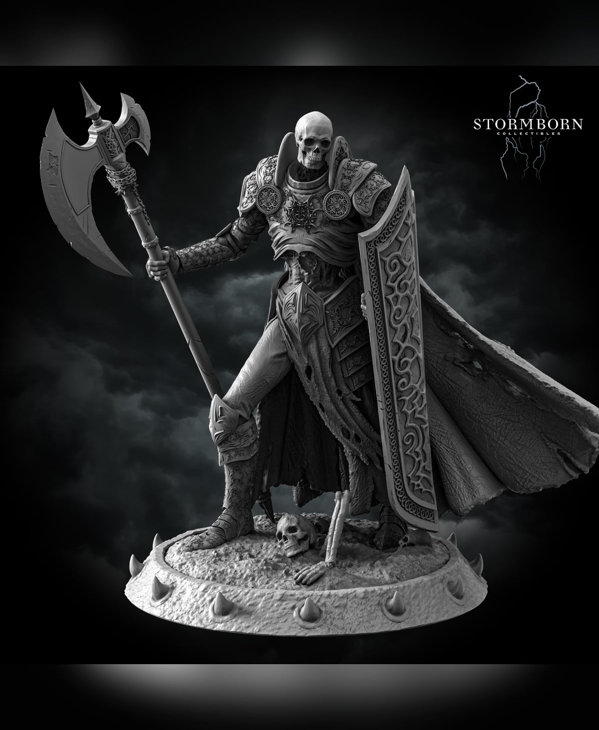 (32mm) Skeleton Commander 3d model