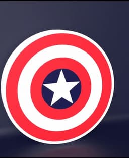 Captain America Shield - LED strip compatible 3d model