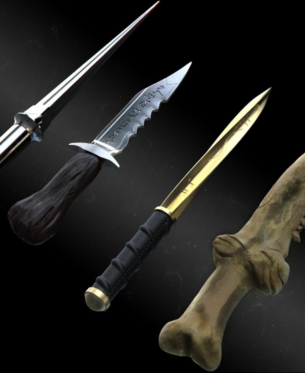 Supernatural 4 Blade set 3d model