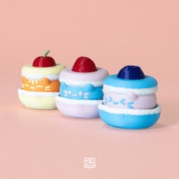 Cake Cats Clicker Fidget Toy 3d model