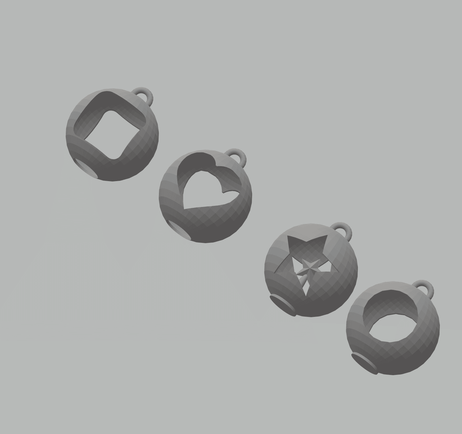 FHW: (Christmas ornament) Hollow body ornaments 3d model