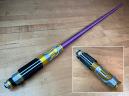 Mace Windu Replaceable Blade Lightsaber 3d model