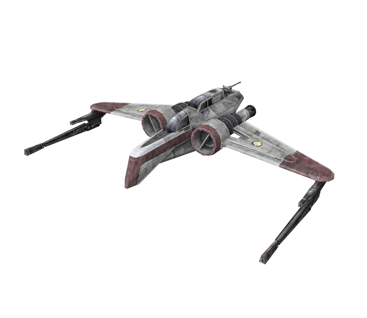 ARC-170 Starfighter and Clone Pilot 3d model