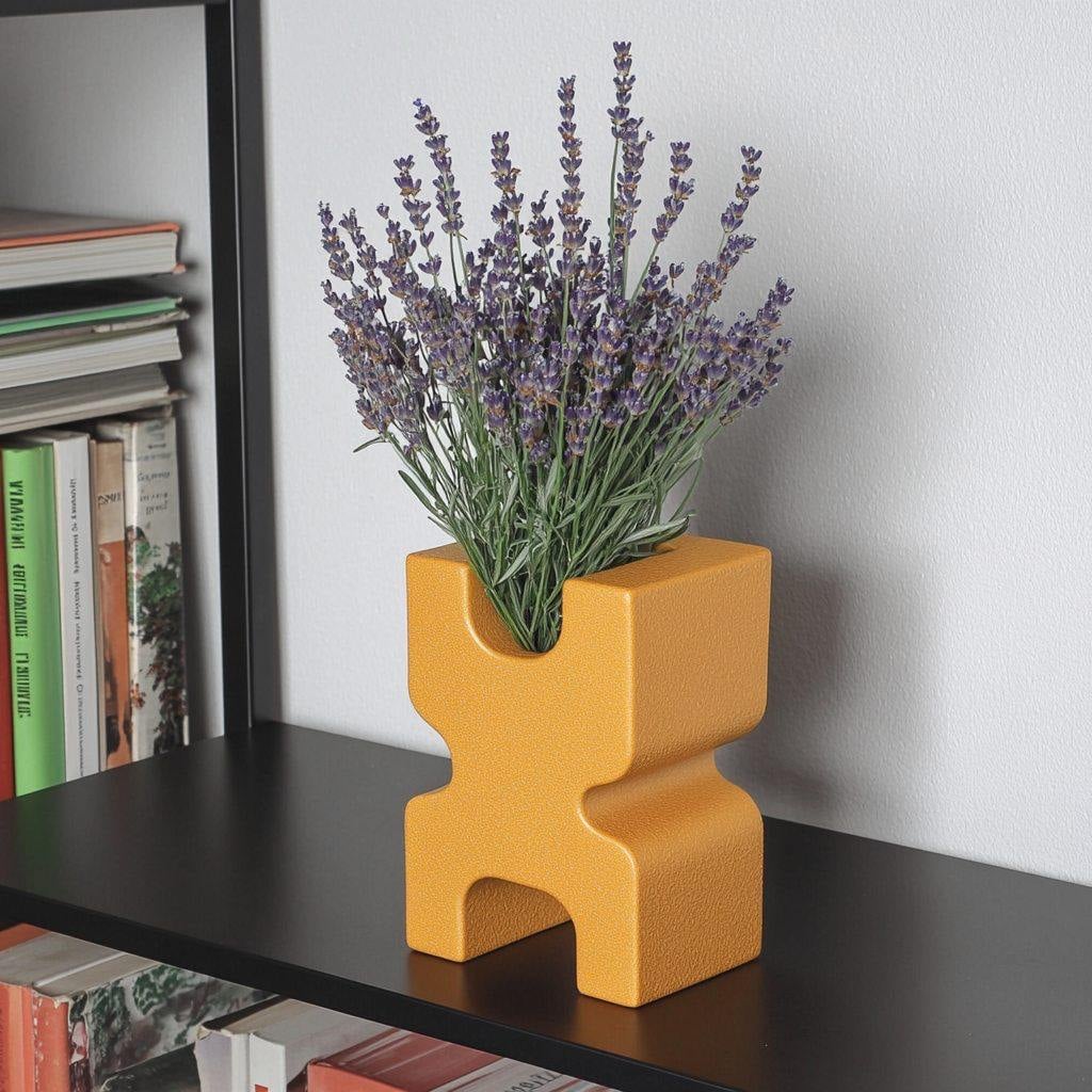 Bold X-shaped Modern Vase for Vibrant Home Decor 3d model