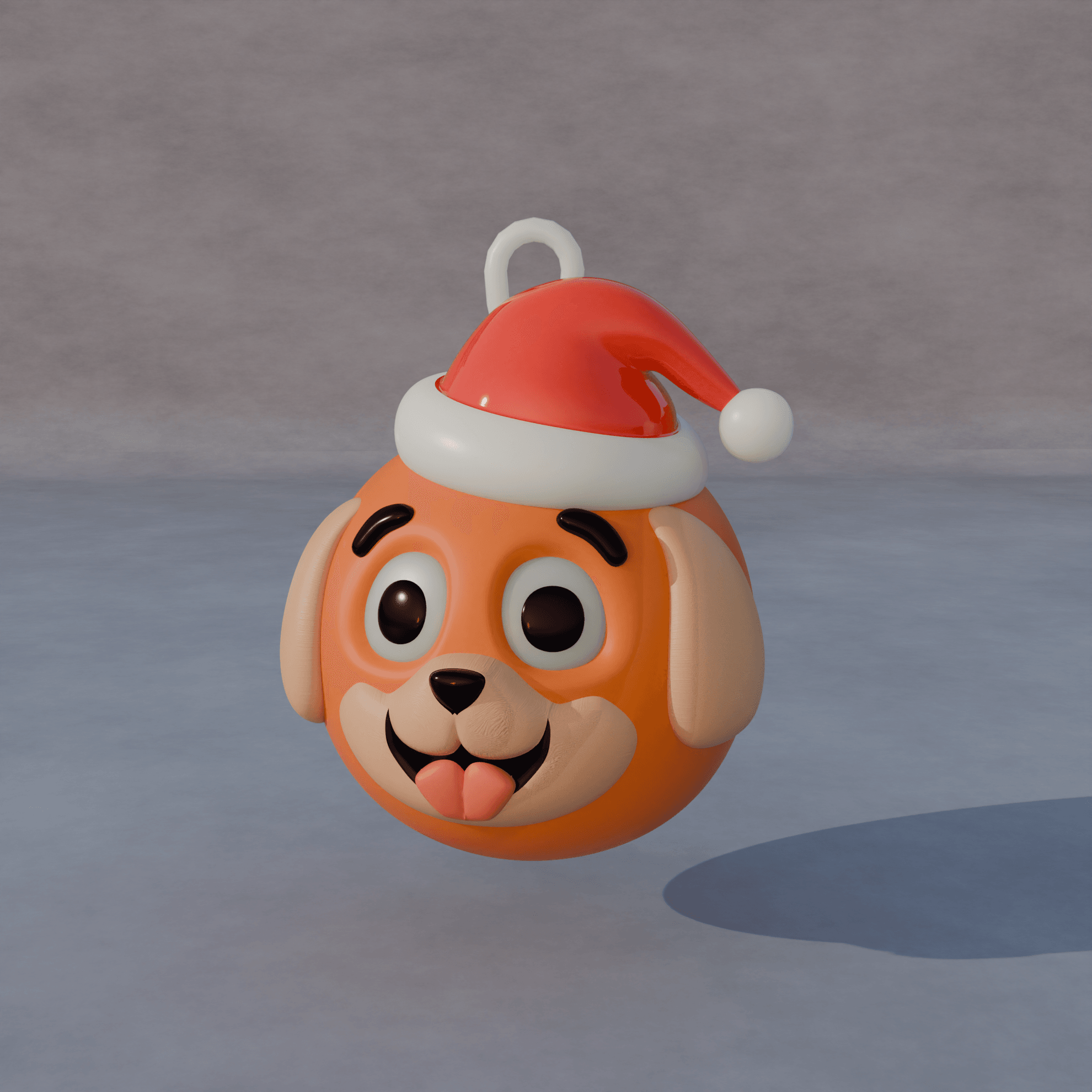 Cute Dog Ornament 3d model