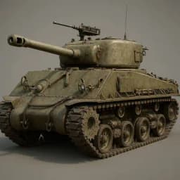 Sherman_JUMBO_Tank_Fan 3d model
