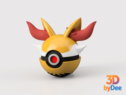 Braixen Pokeball 3d model