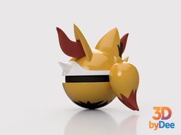 Braixen Pokeball 3d model
