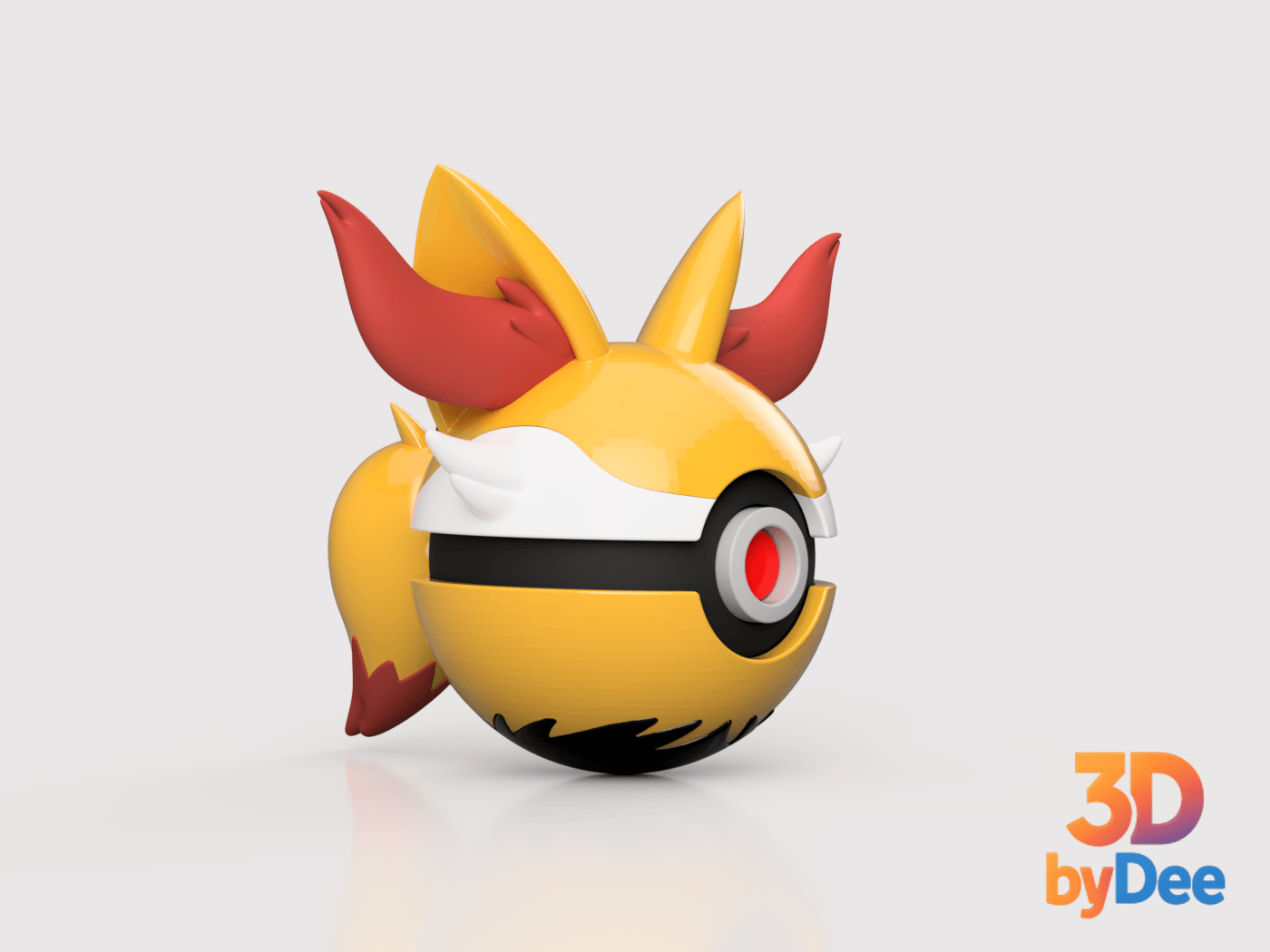 Braixen Pokeball 3d model