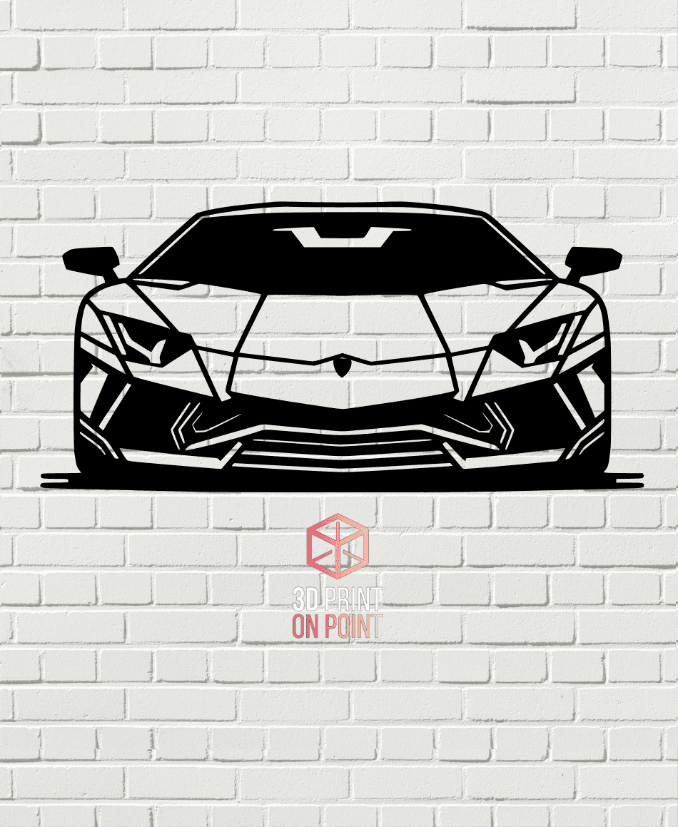 LAMBORGHINI AVENTADOR 1 - WALL ART 3d model