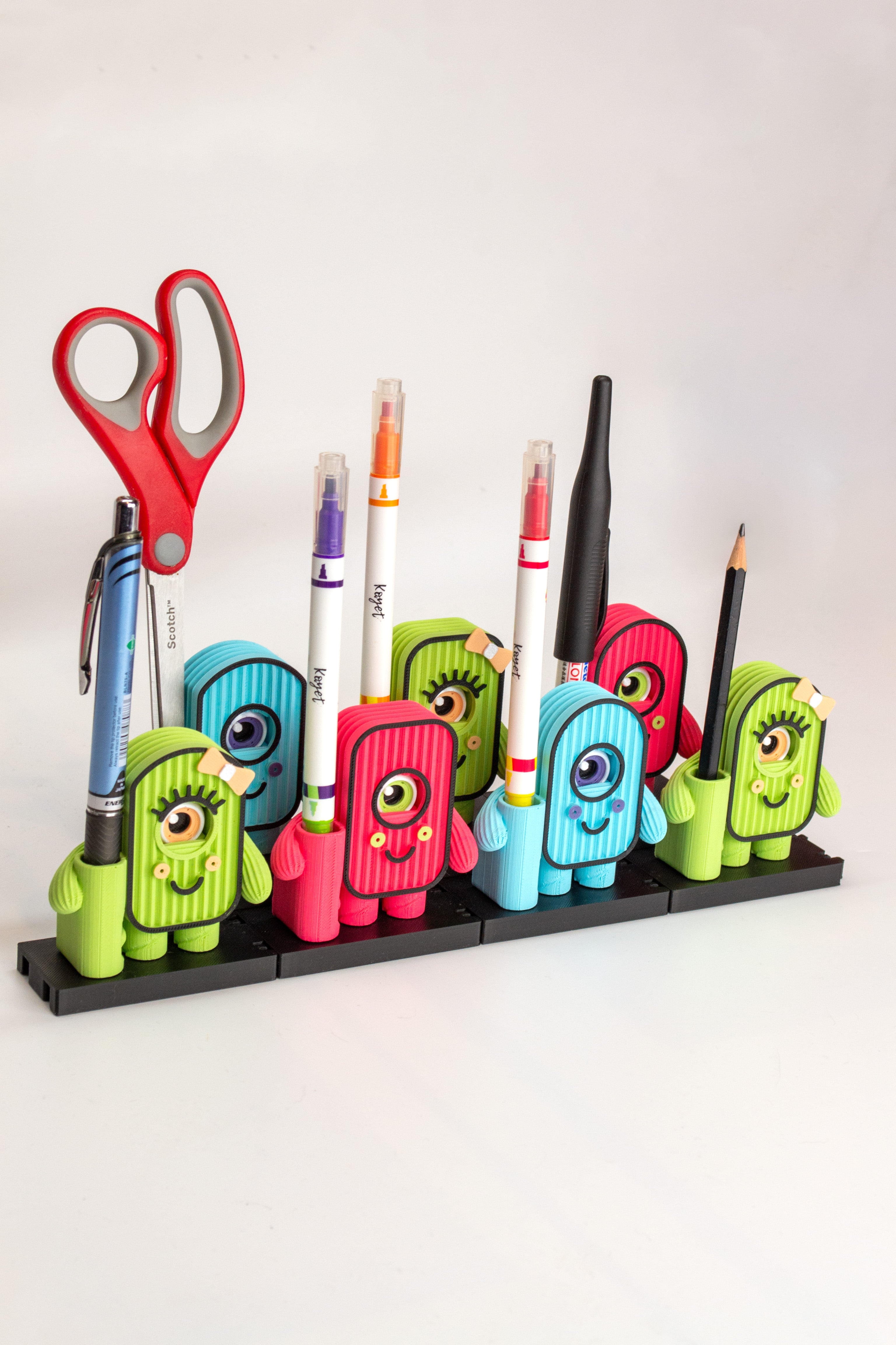 Cardboard Crew: Modular Desk Organizer 3d model