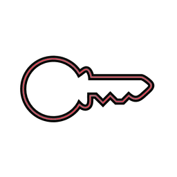 House Key Cookie Cutter STL File - 4 inches 3d model