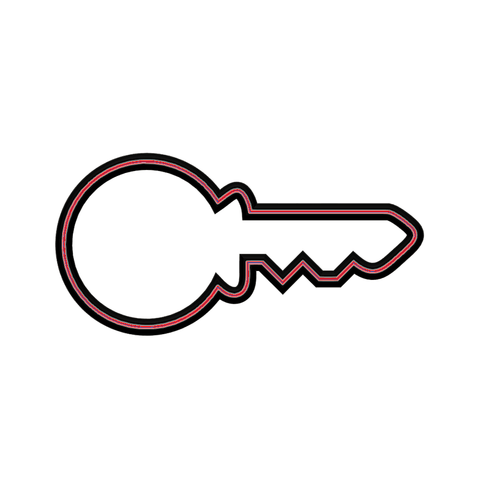 House Key Cookie Cutter STL File - 4 inches 3d model