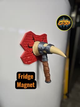 Troll Tooth Hammer Fridge Magnet 3d model