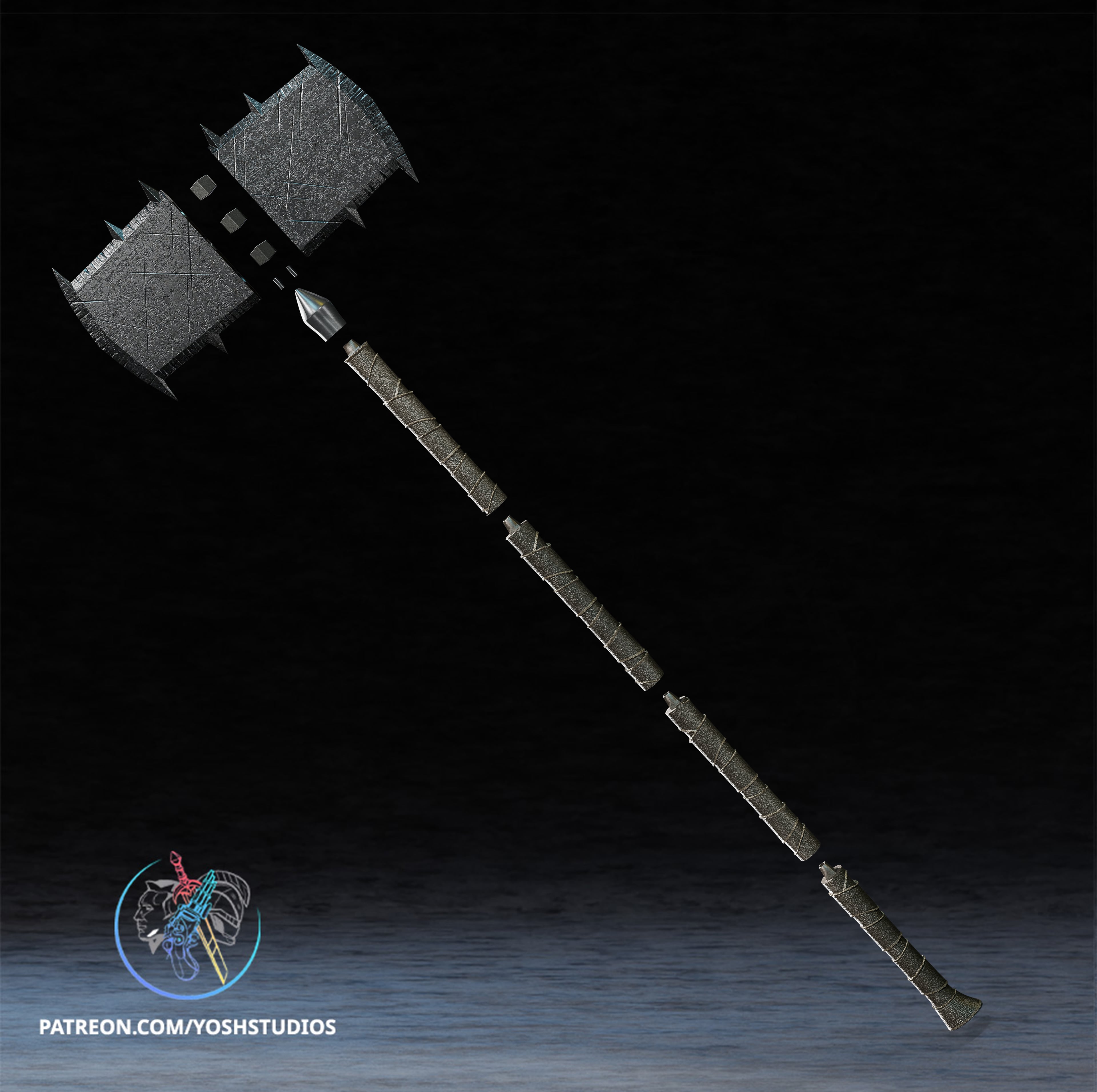 Absolute Detective Axe 3D Printer File STL 3d model