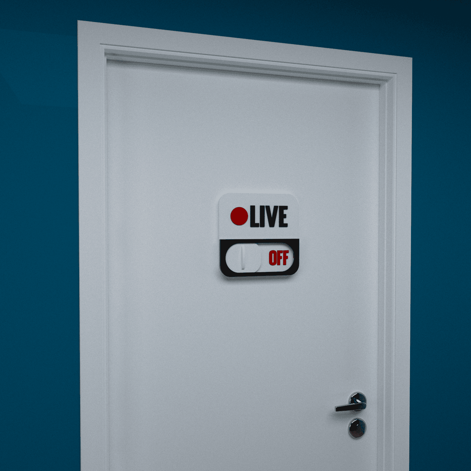 LIVE DOOR PLATE - ON AND OFF 3d model