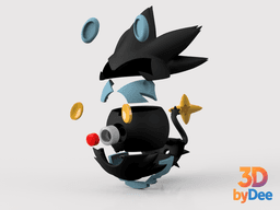 Luxray Pokeball 3d model