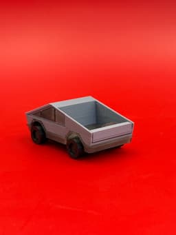 Tesla Cybertruck Print & Assemble Kit With Working Wheels 3d model
