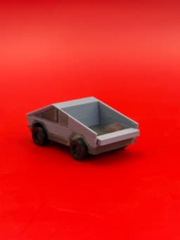 Tesla Cybertruck Print & Assemble Kit With Working Wheels 3d model